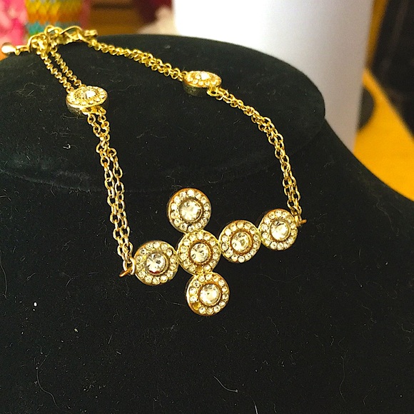 Joan Boyce Gold Cross Bracelet - Picture 2 of 5